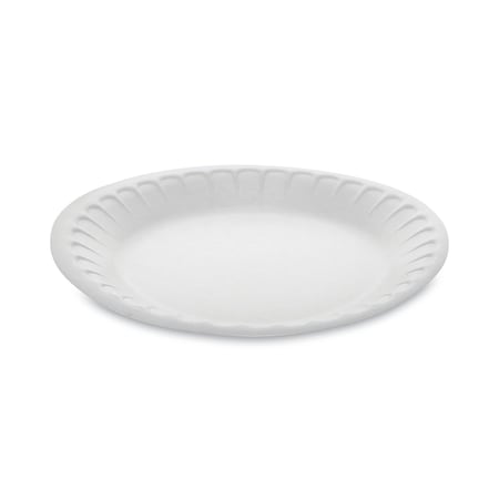 Pactiv Unlaminated Foam Dinnerware, Plate, 7" Diameter, White, PK900 YTH100070000